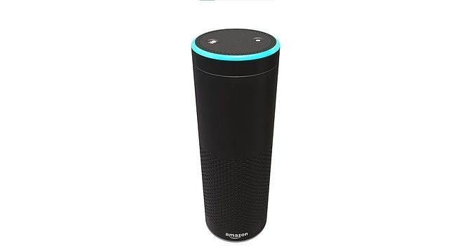 Amazon Echo Low-poly 3D model
