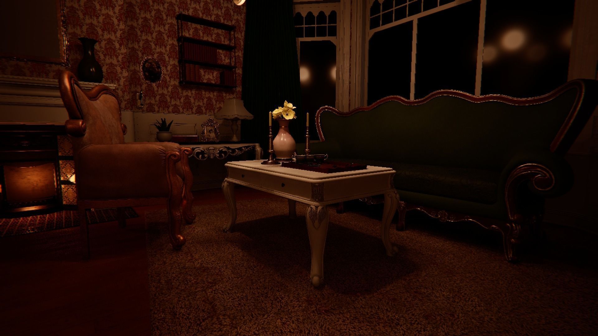 Victorian Coffee Table 3D model_6