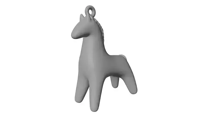 Keychain in the form of a horse