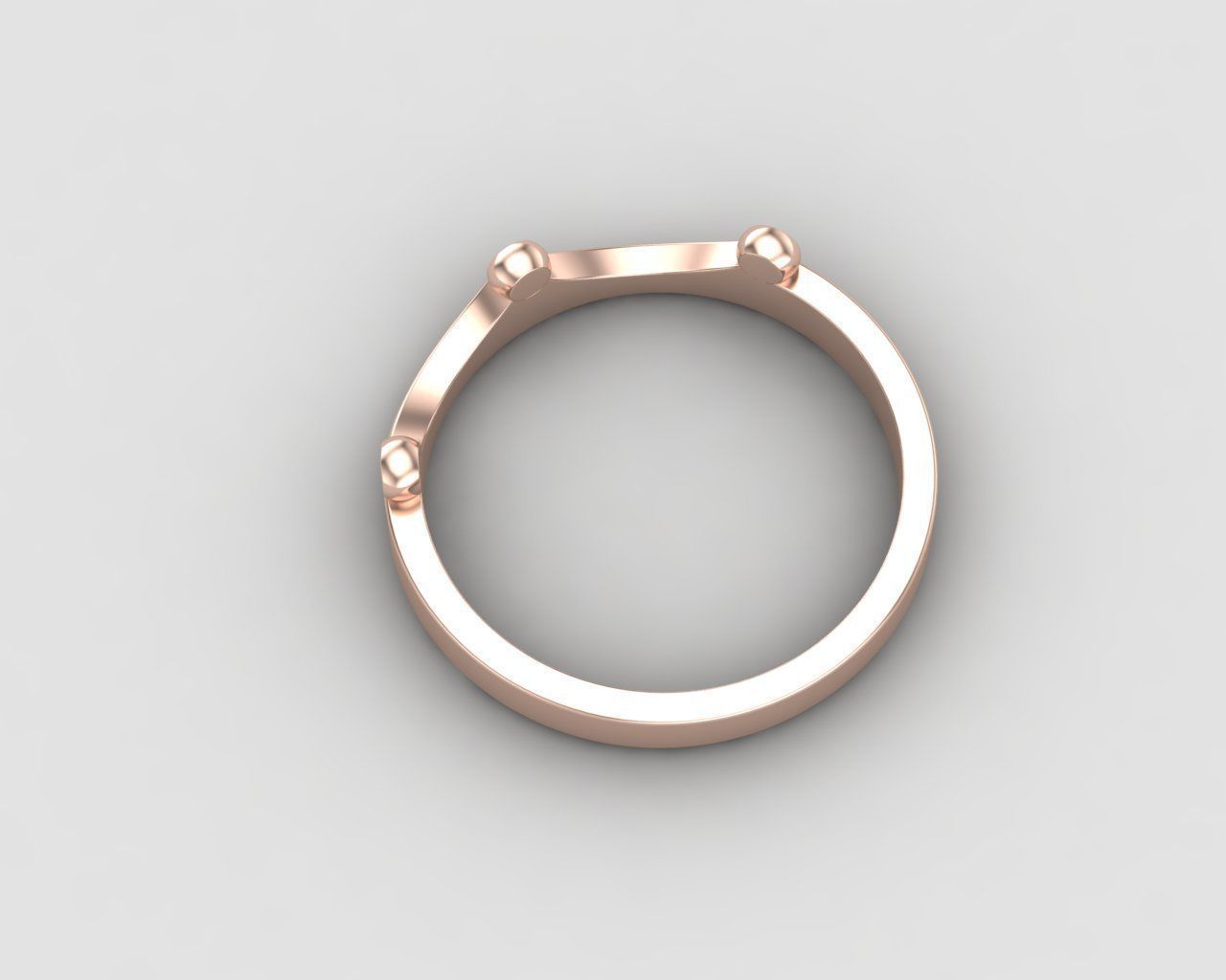 Minimal crown ring 119-MW 3D print model_8