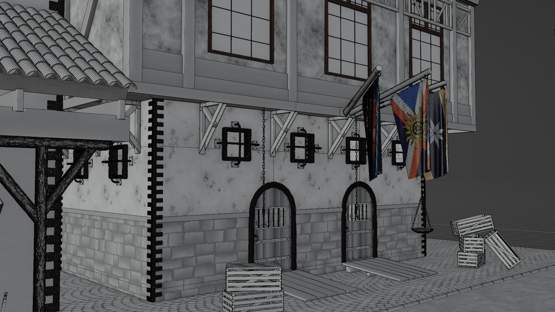 Medieval City 3D model_21