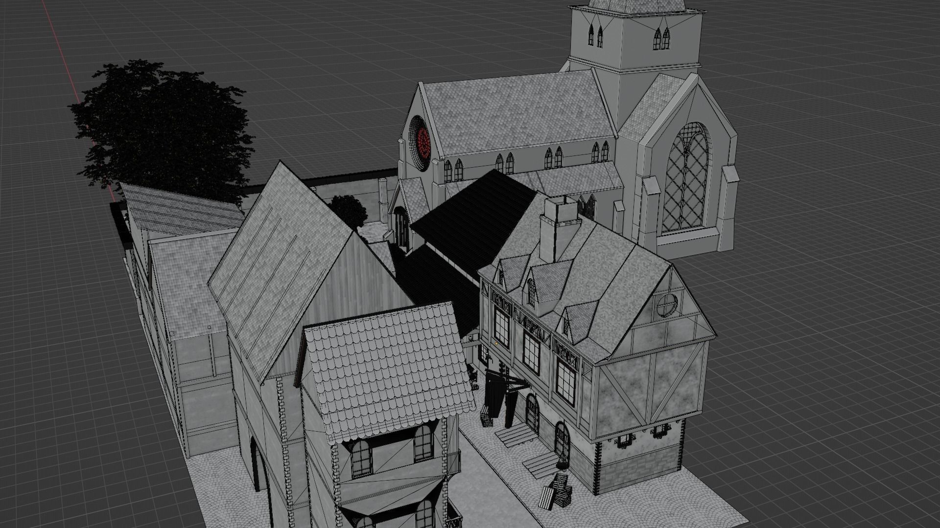 Medieval City 3D model_22