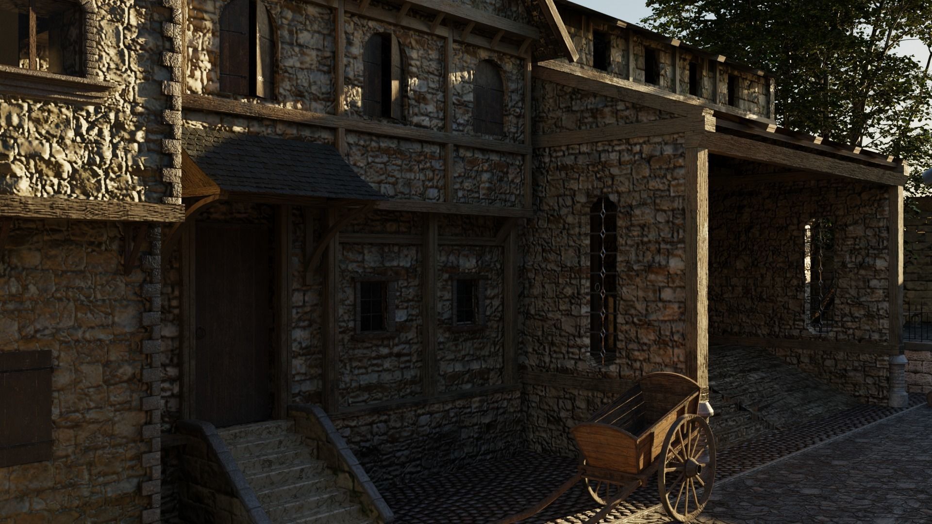 Medieval City 3D model_3