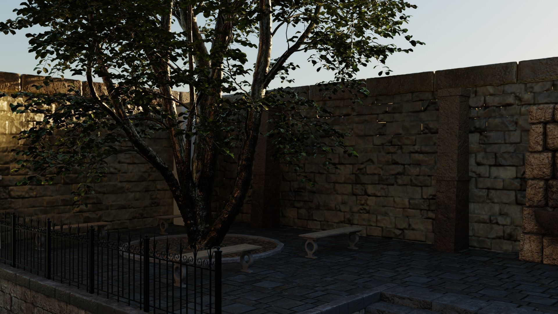 Medieval City 3D model_4