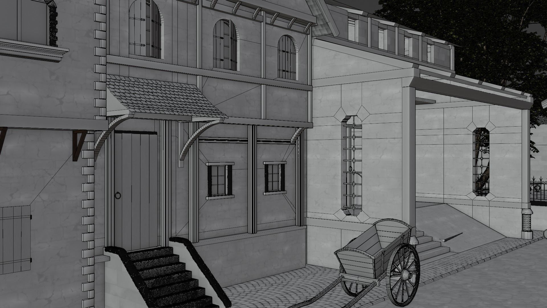 Medieval City 3D model_15