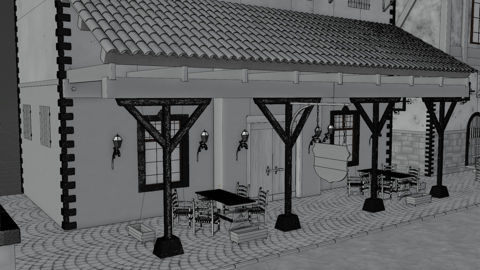 Medieval City 3D model_19