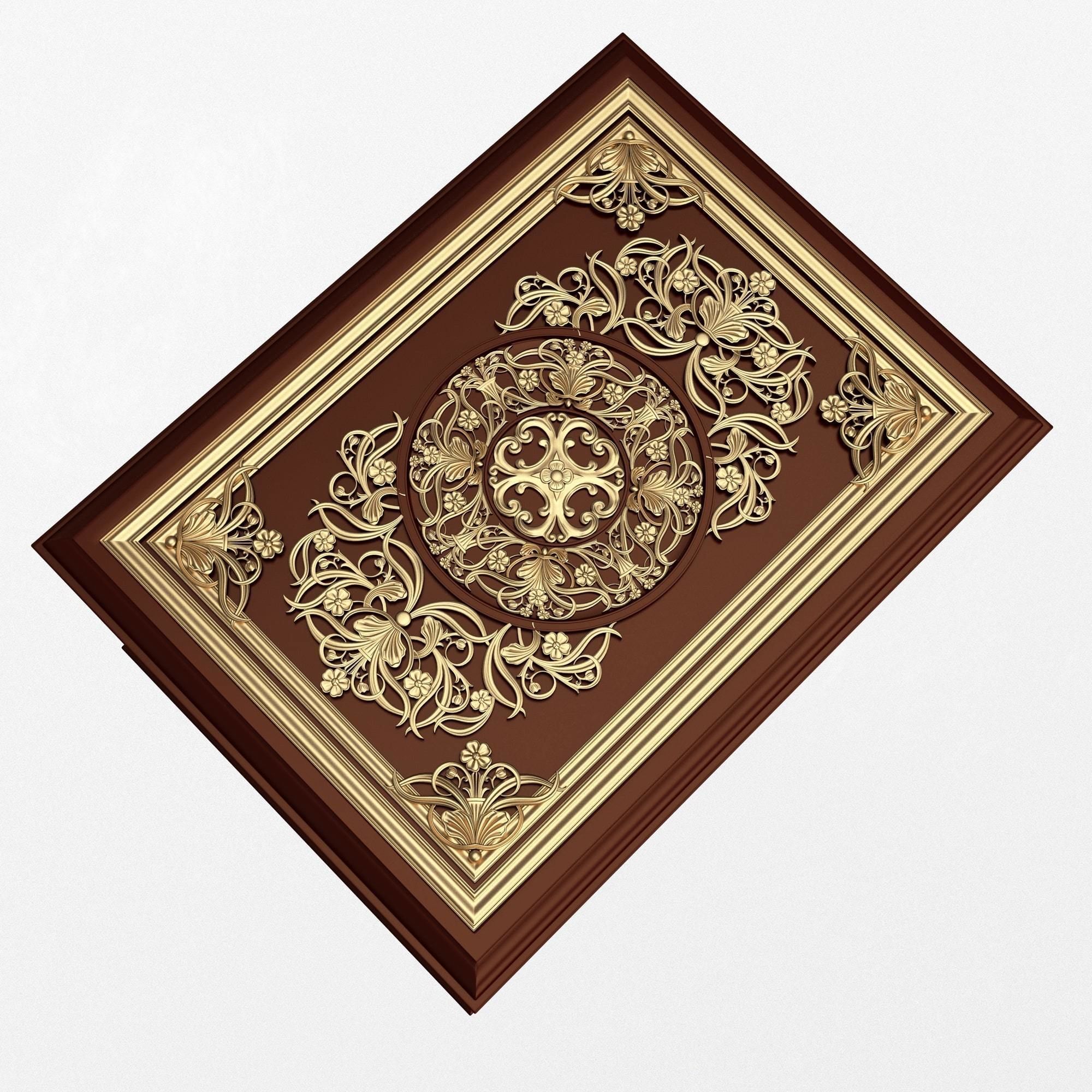 Chest 04 Red Low-poly 3D model_5