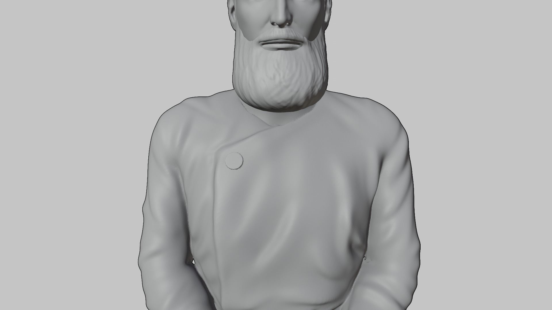 Sculpture of a meditating man Free 3D print model_5