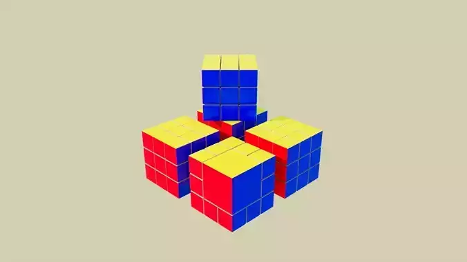 Bandage Cubes 3D model