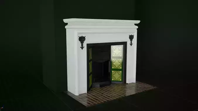 Victorian fireplace