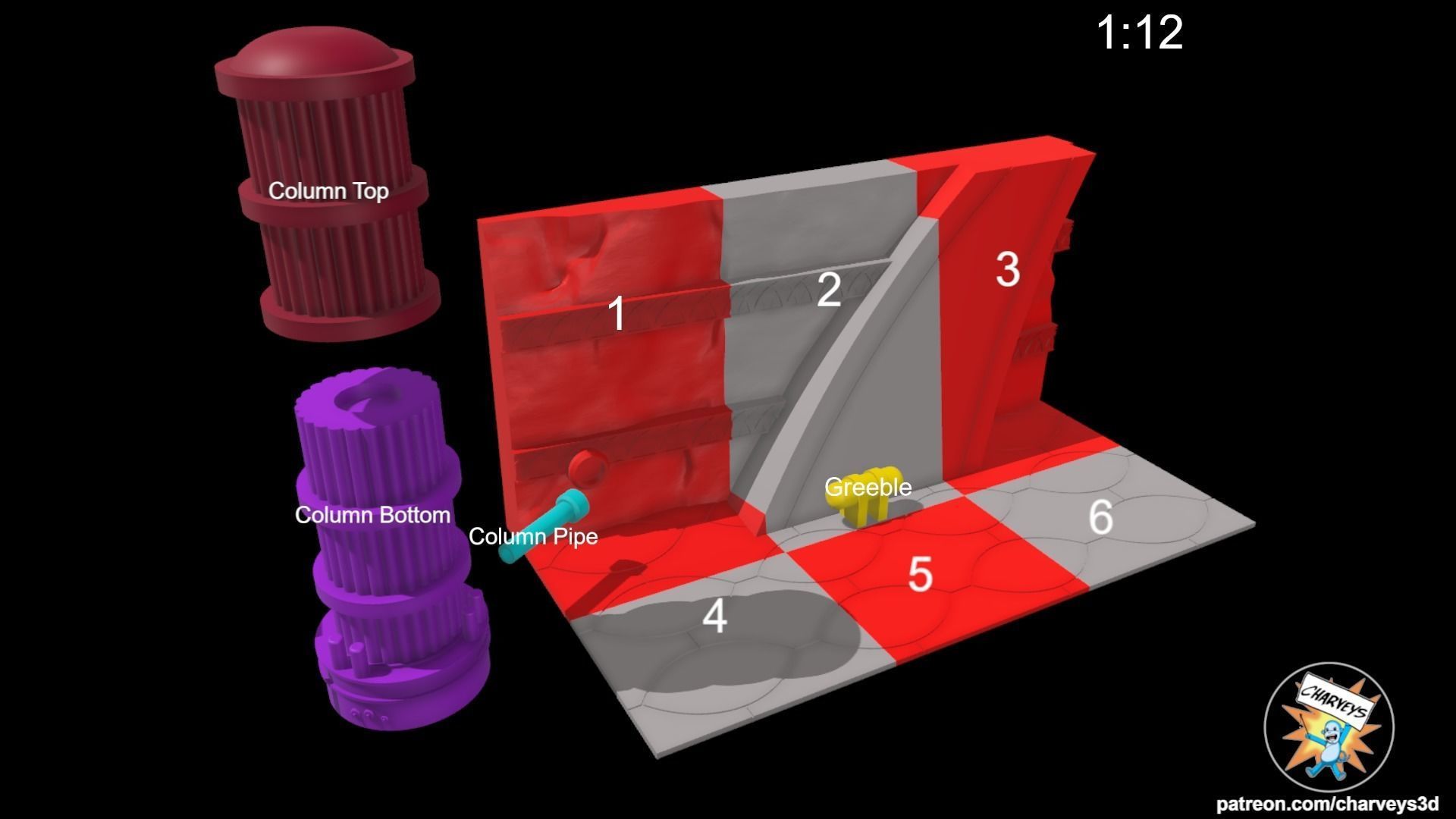 Star Wars Geonosis Hangar Diorama for action figures 3D print model_5