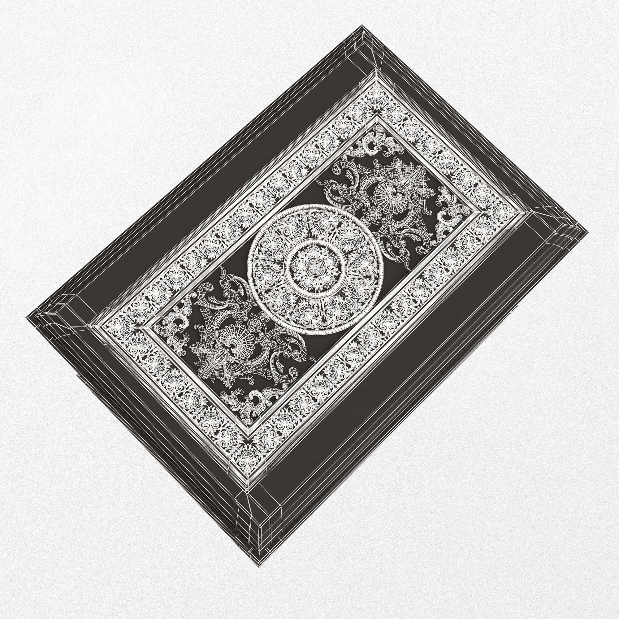 Chest 05 White Low-poly 3D model_8