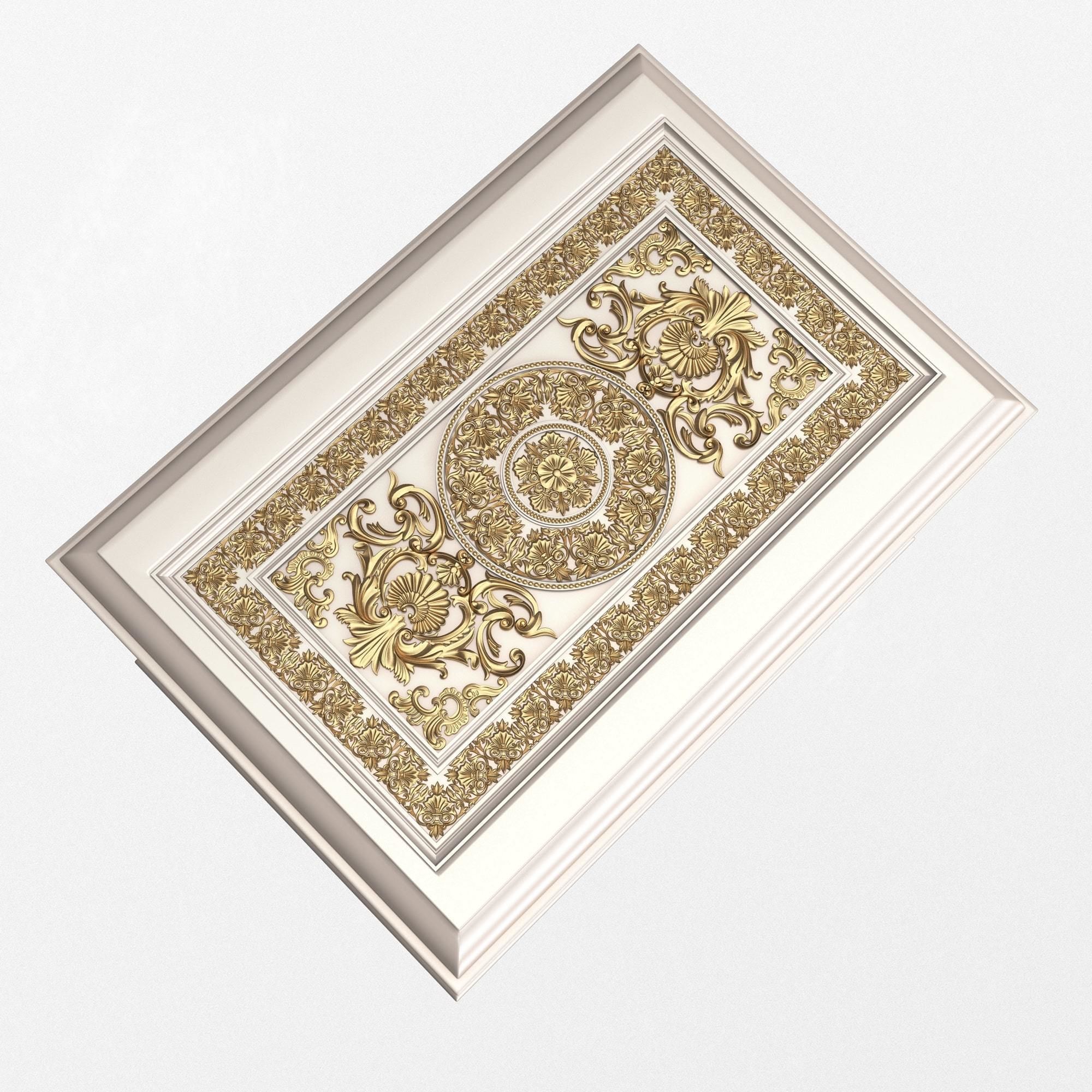 Chest 05 White Low-poly 3D model_5