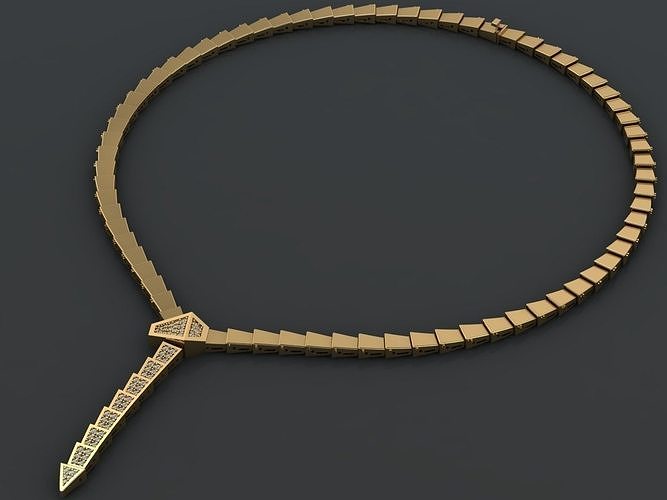 Bvlgari Snake Necklace  3D print model