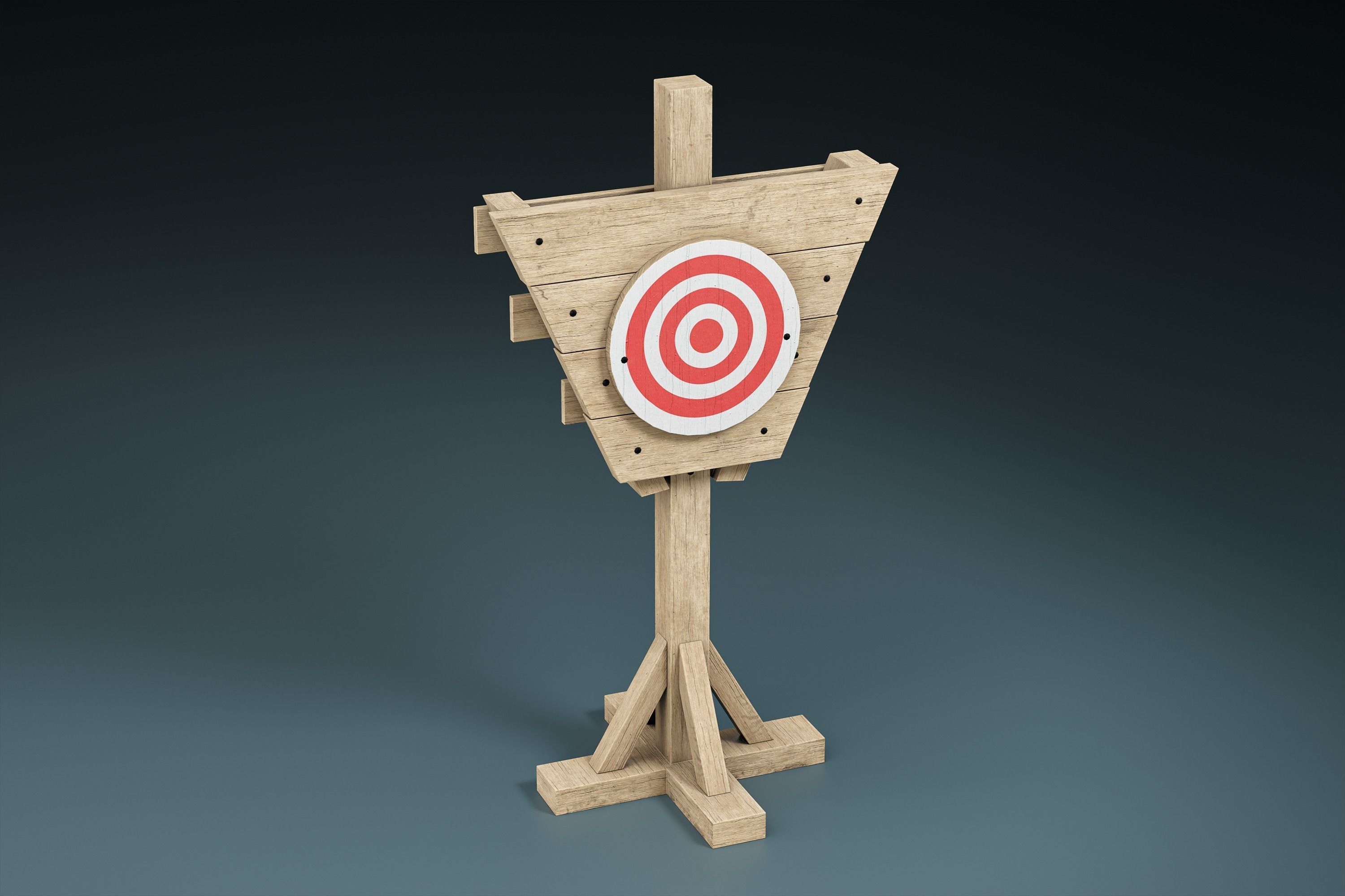 Practice Dummy PBR Game Ready Low-poly 3D model_4