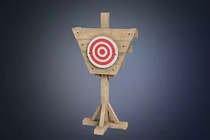 Practice Dummy PBR Game Ready Low-poly 3D model