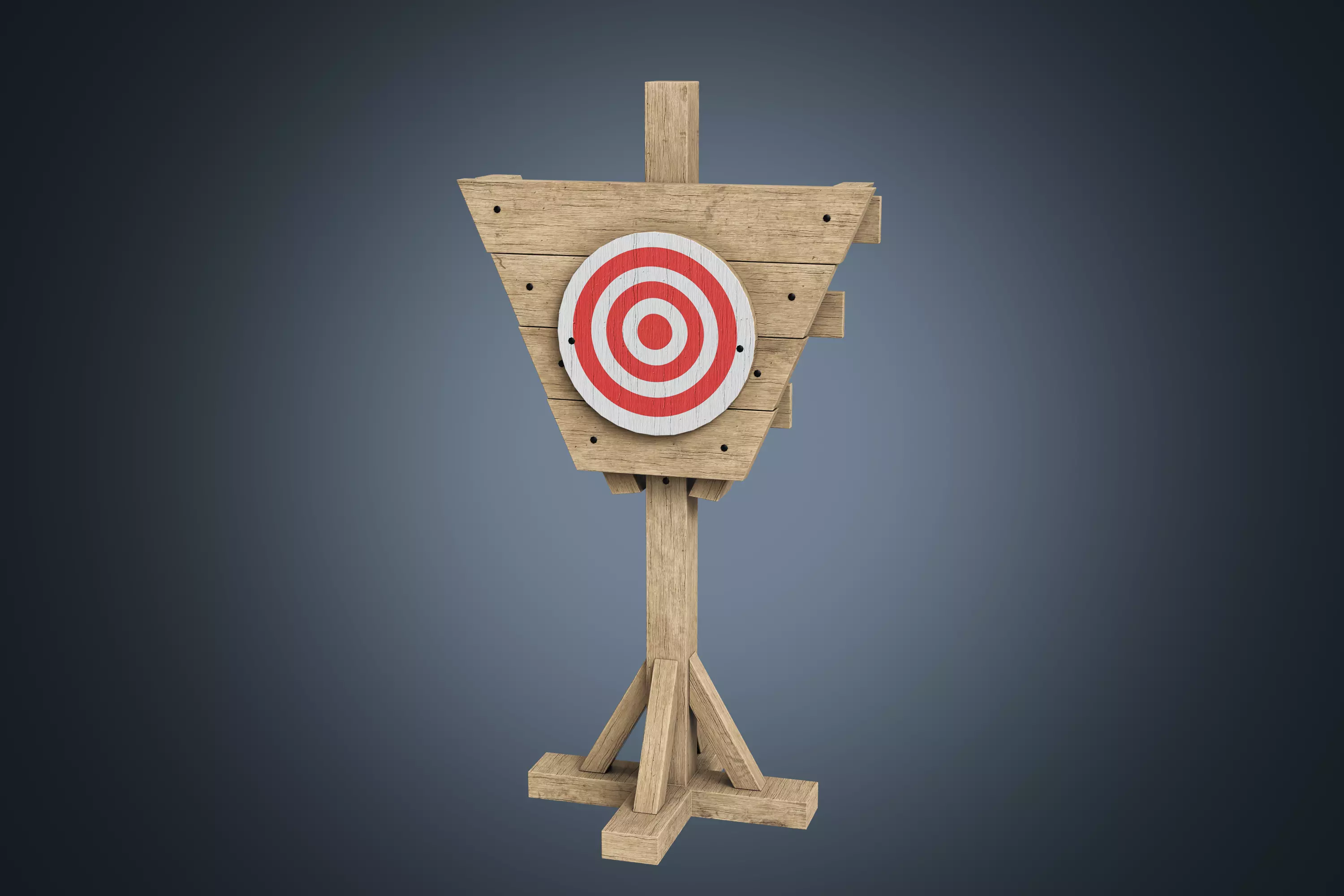 Practice Dummy PBR Game Ready Low-poly 3D model_0