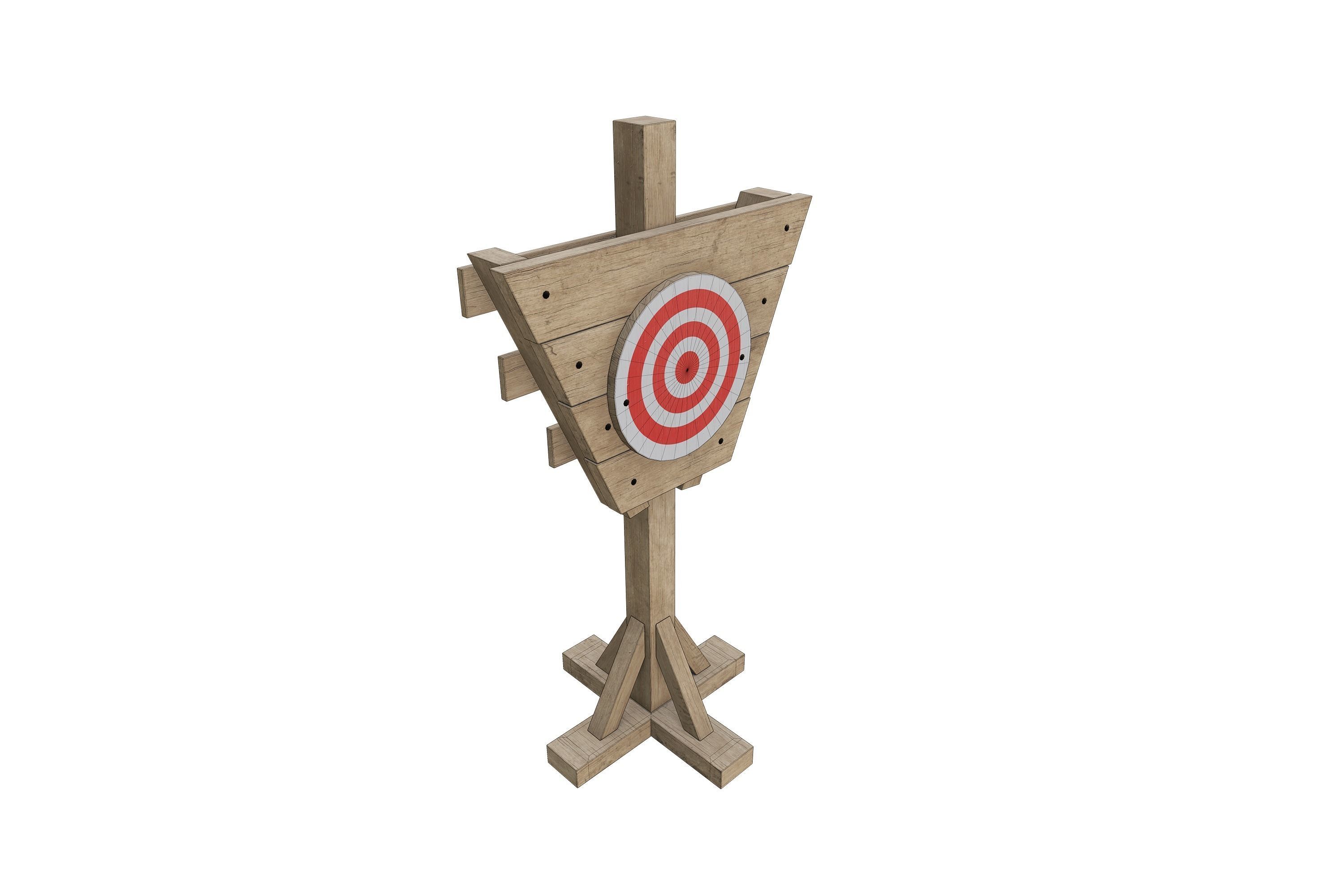 Practice Dummy PBR Game Ready Low-poly 3D model_10