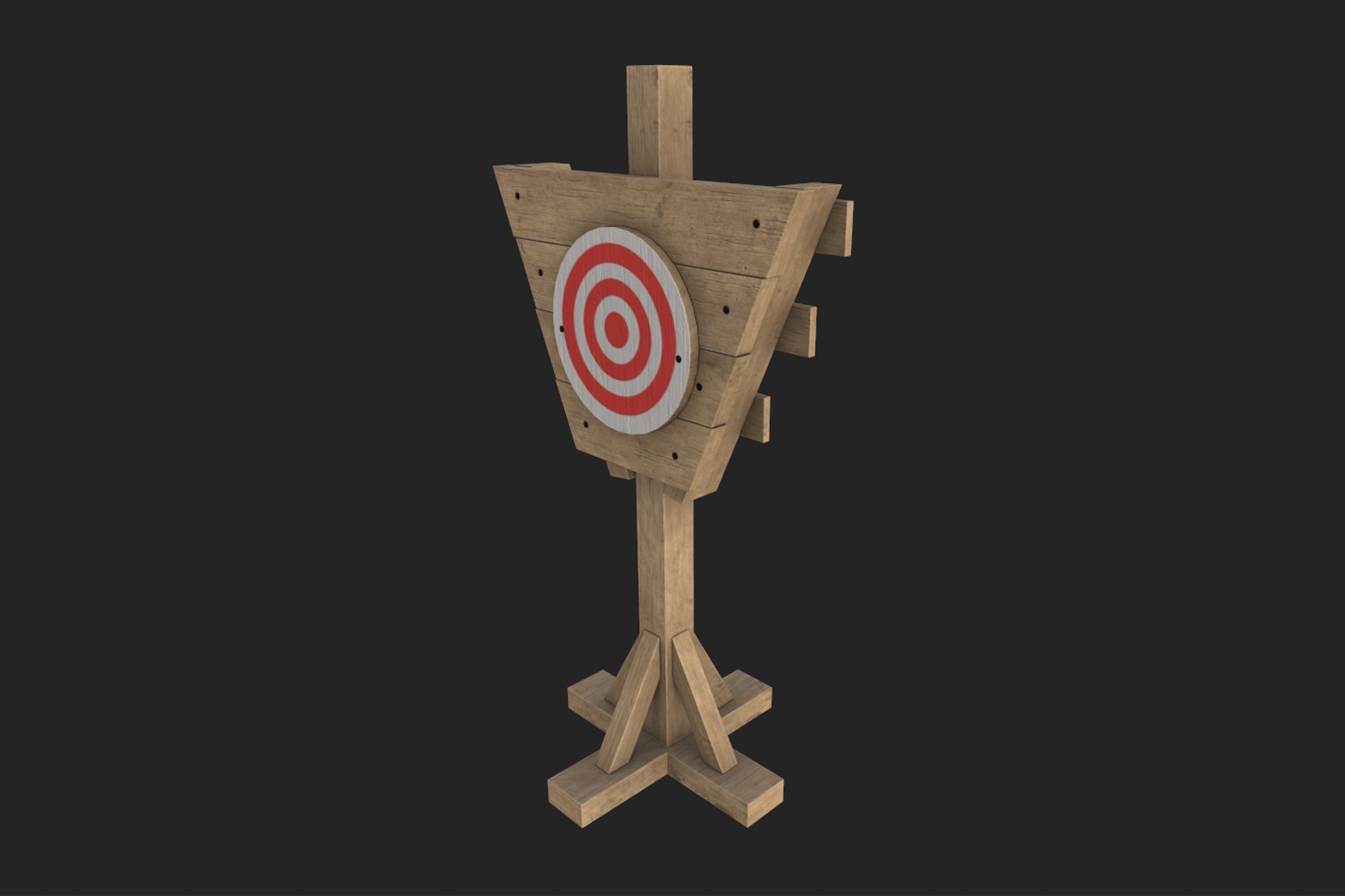 Practice Dummy PBR Game Ready Low-poly 3D model_13