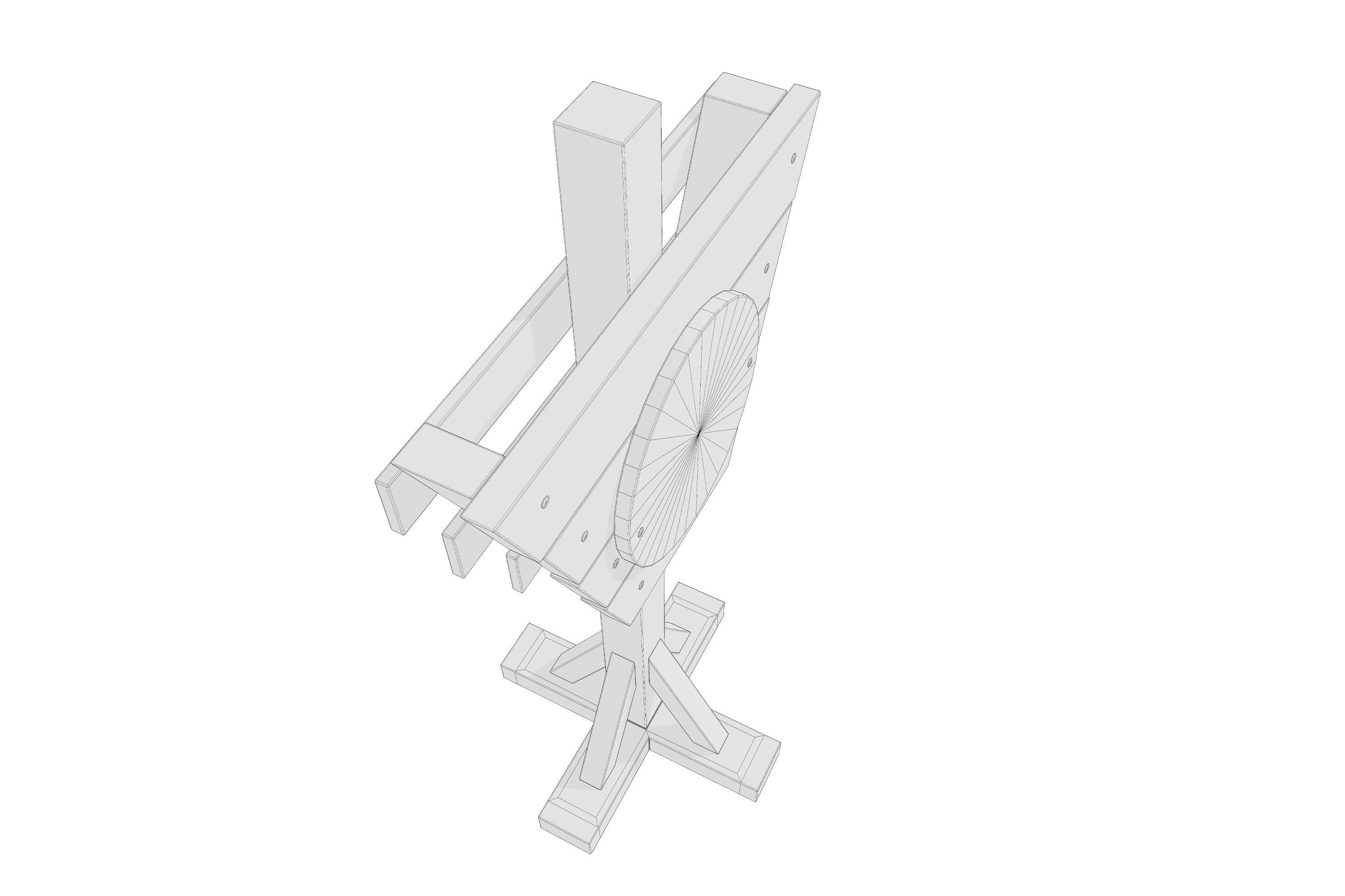 Practice Dummy PBR Game Ready Low-poly 3D model_8