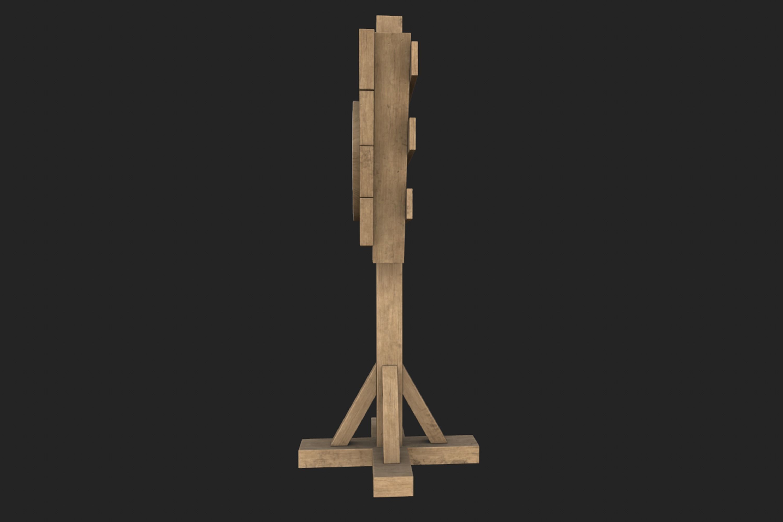 Practice Dummy PBR Game Ready Low-poly 3D model_15