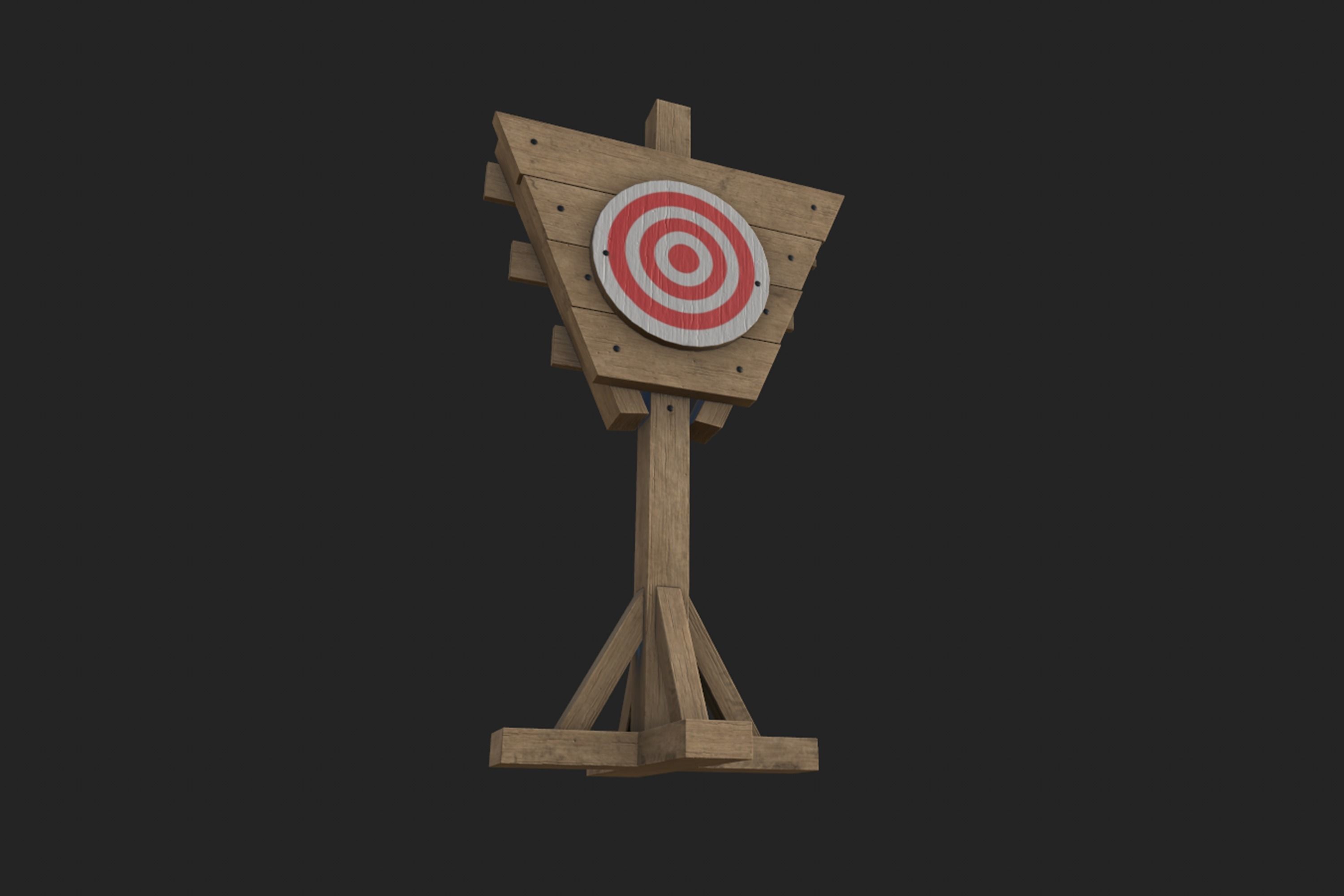 Practice Dummy PBR Game Ready Low-poly 3D model_14