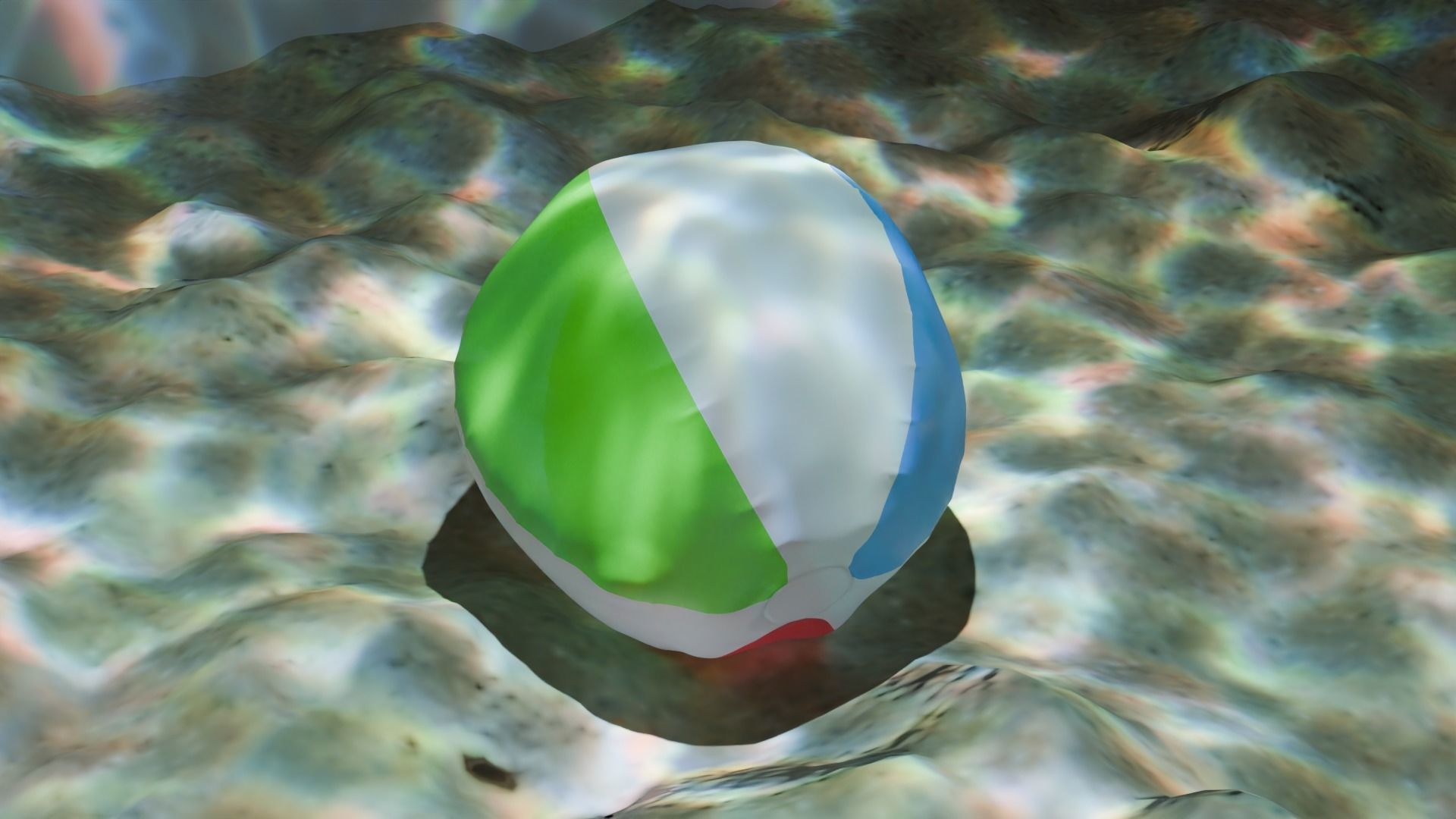 Beach Ball Free 3D model_3