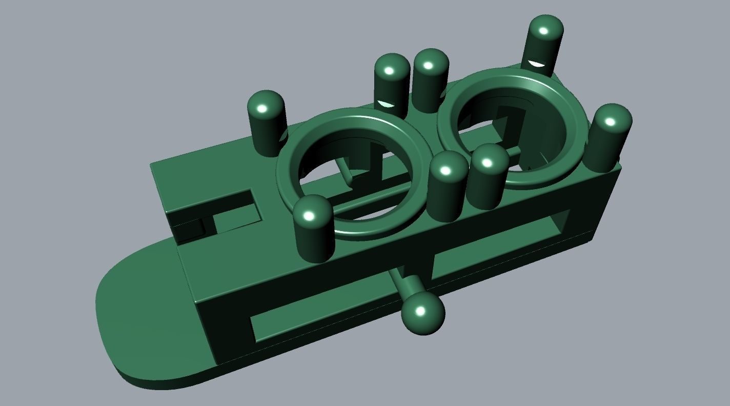 Riviera Round Gemstone Bracelet 3 50mm with clasp box   3D print model_9