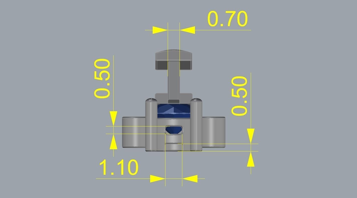 Riviera Round Gemstone Bracelet 3 50mm with clasp box   3D print model_16