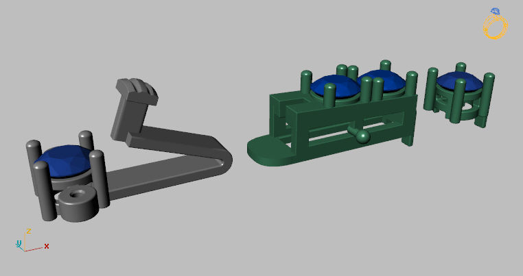 Riviera Round Gemstone Bracelet 3 50mm with clasp box   3D print model_11