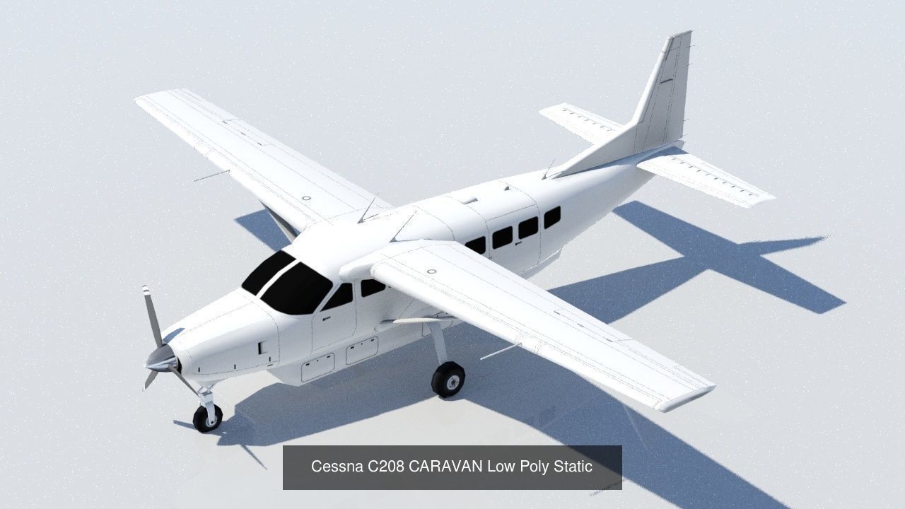 10 Small GA propeller Collection Static Low Poly _4