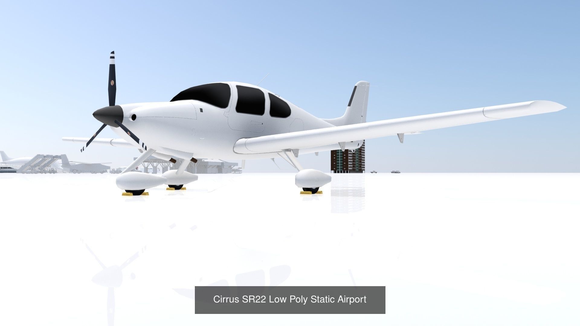 10 Small GA propeller Collection Static Low Poly _2