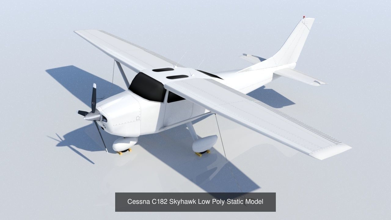 10 Small GA propeller Collection Static Low Poly _10