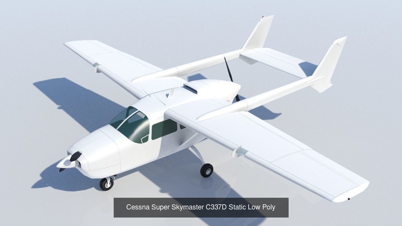 10 Small GA propeller Collection Static Low Poly _9