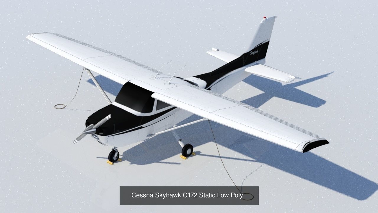 10 Small GA propeller Collection Static Low Poly _6