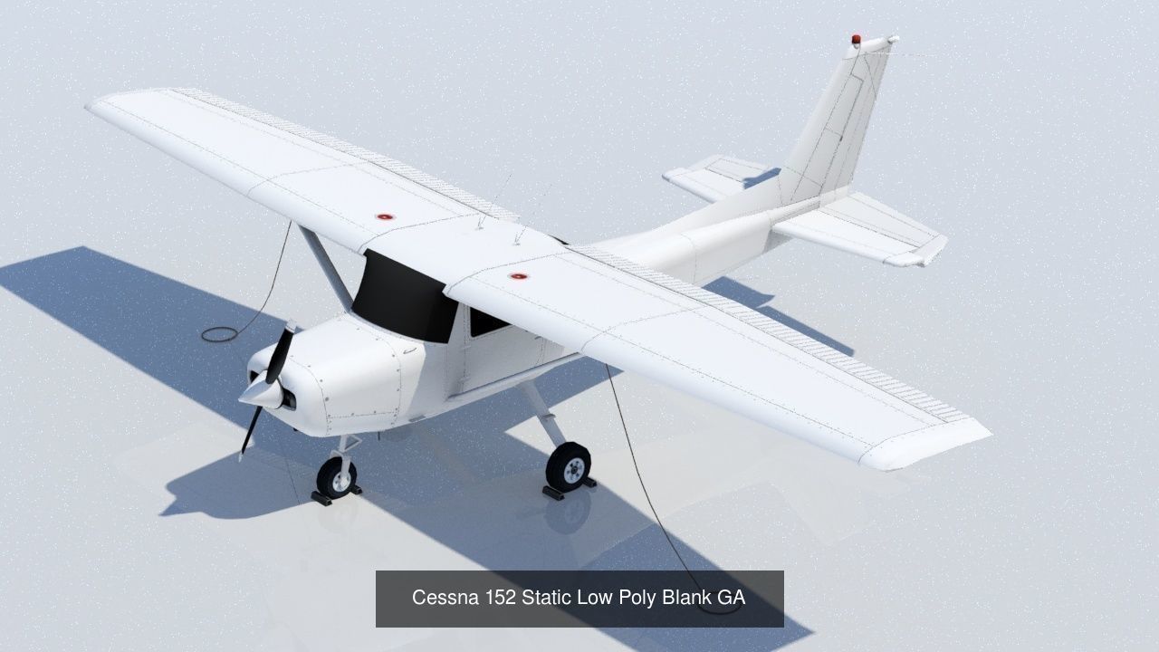 10 Small GA propeller Collection Static Low Poly _8