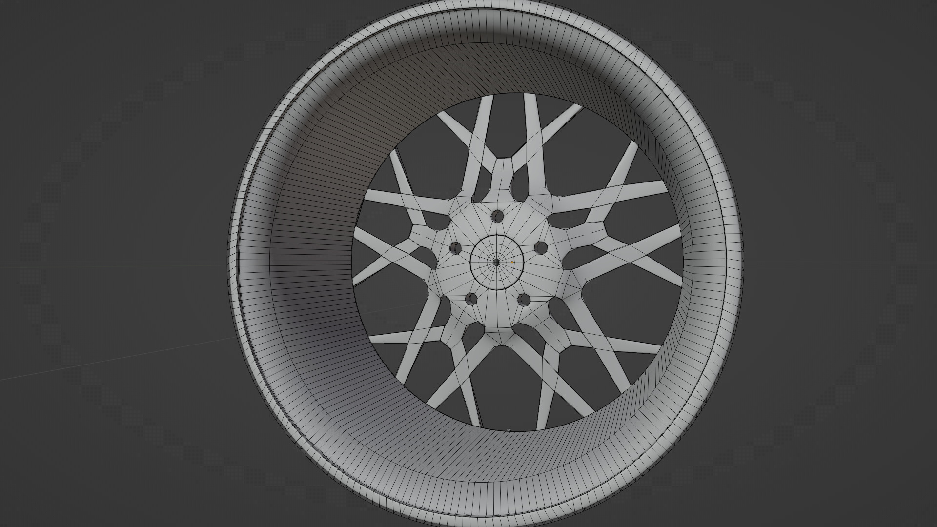 Car Wheel 3D model_6