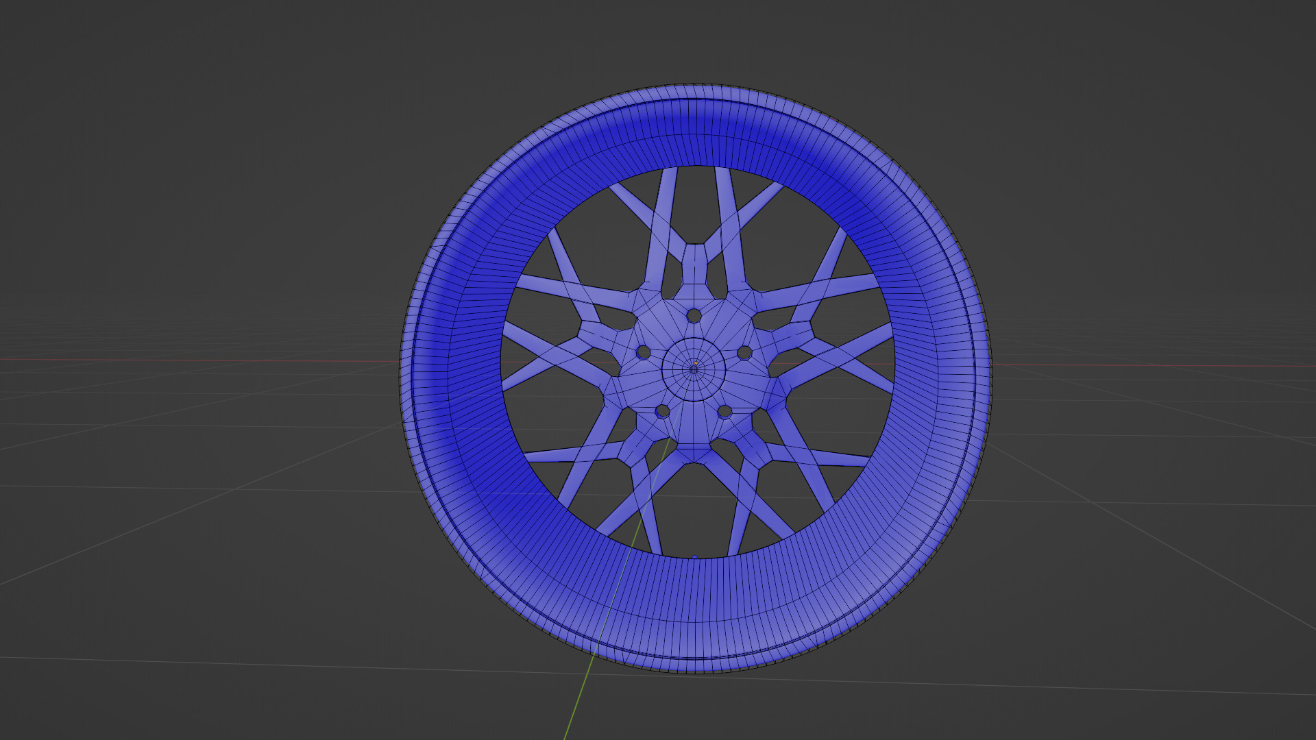 Car Wheel 3D model_8