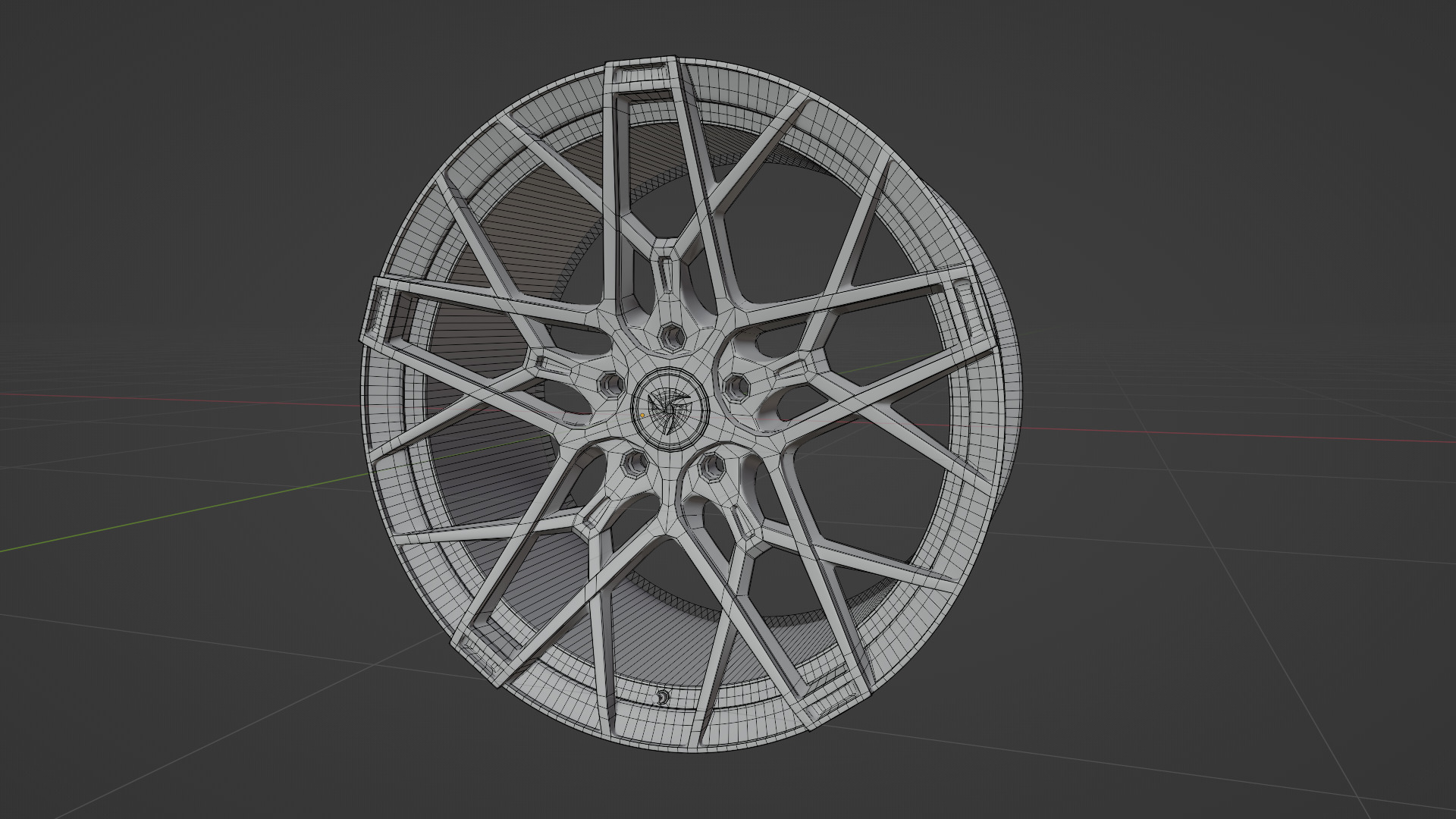 Car Wheel 3D model_5