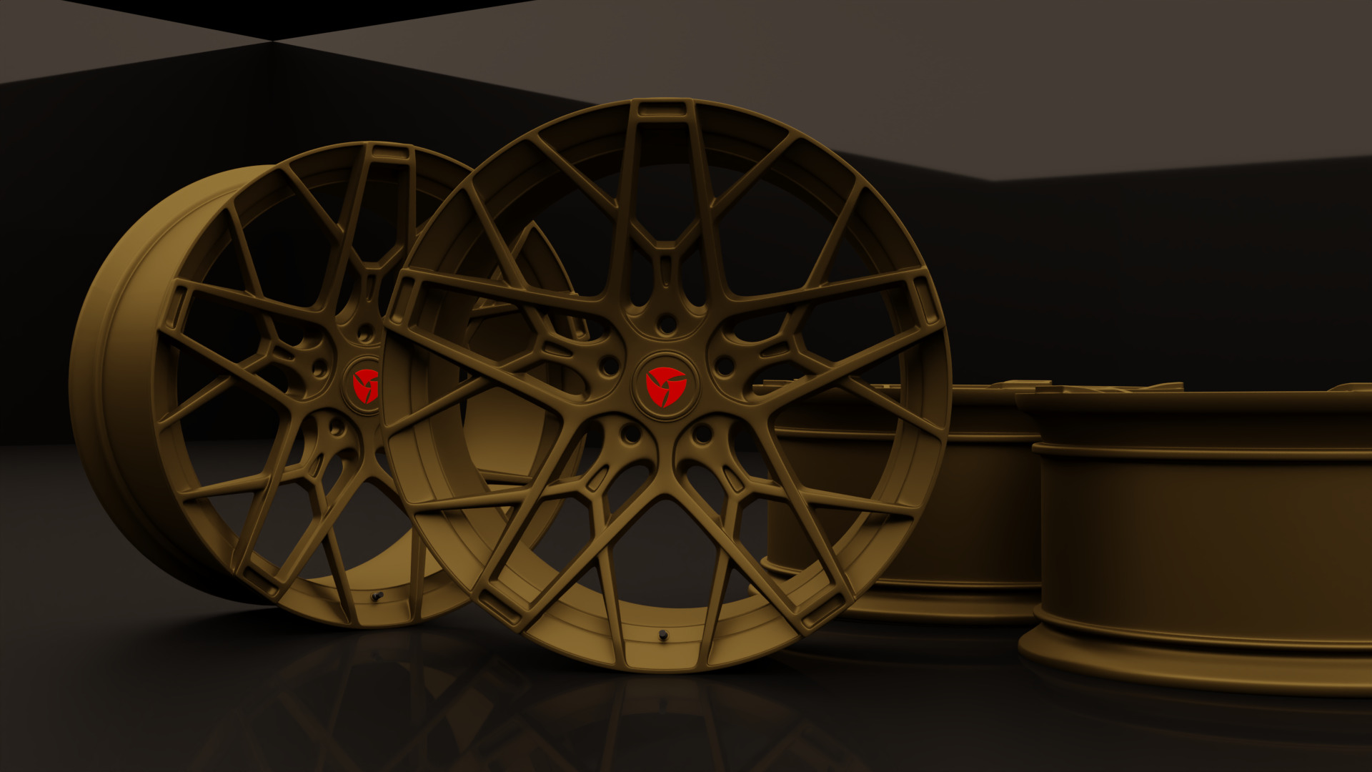Car Wheel 3D model_4