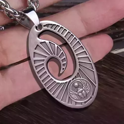  Pharaonic Inscriptions Scarab Pendant Ancient  Egypt 3D print model