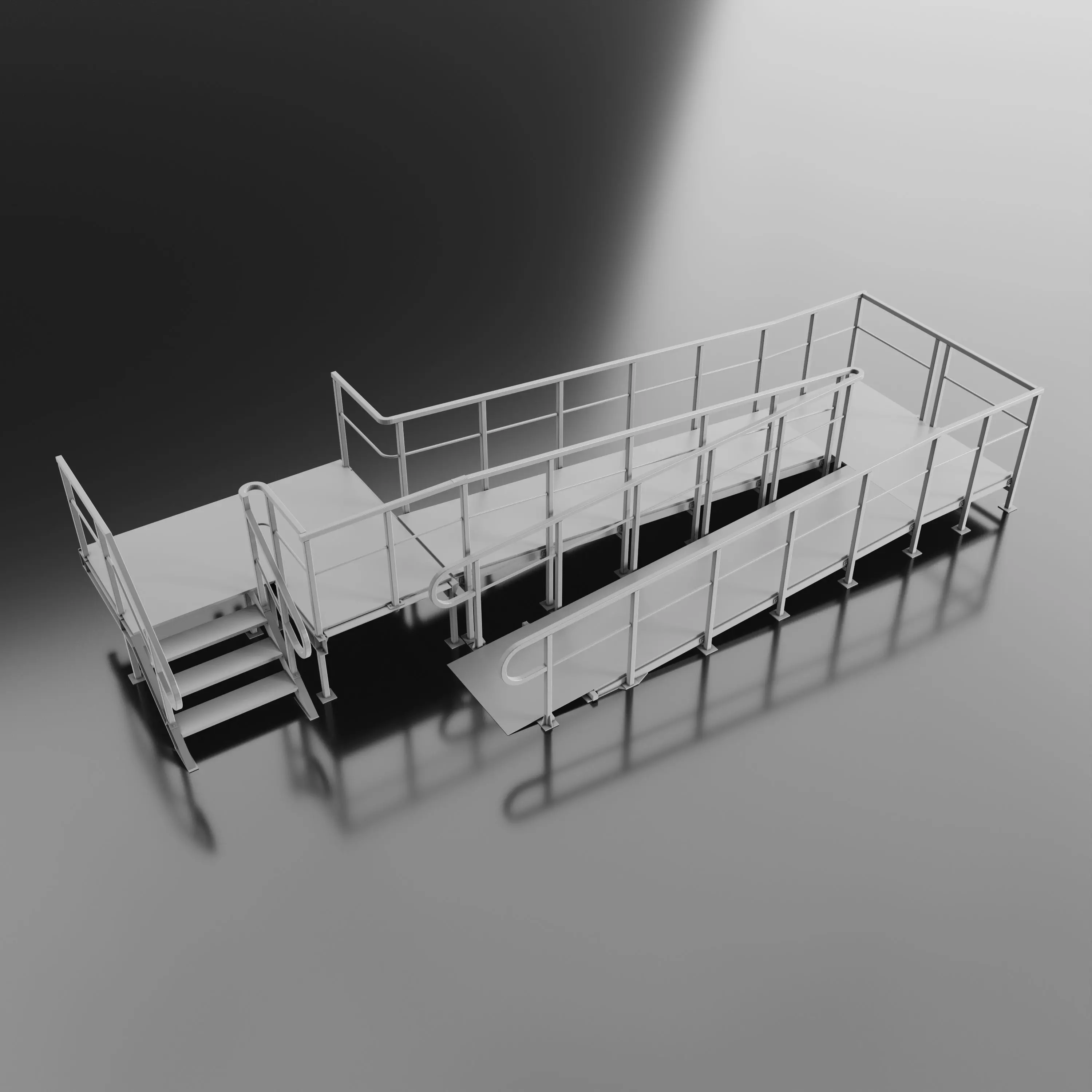 Ramp metal 3D model