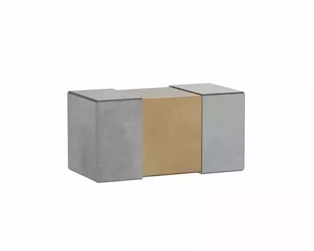 Ceramic SMD Capacitor 0805 Low-poly 3D model