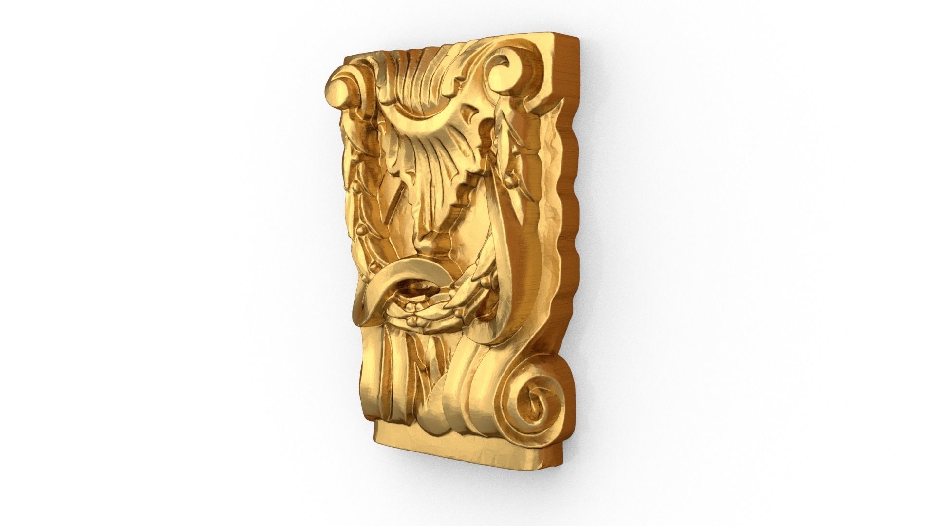 Classic carved decor ornament 481 3D print model_2