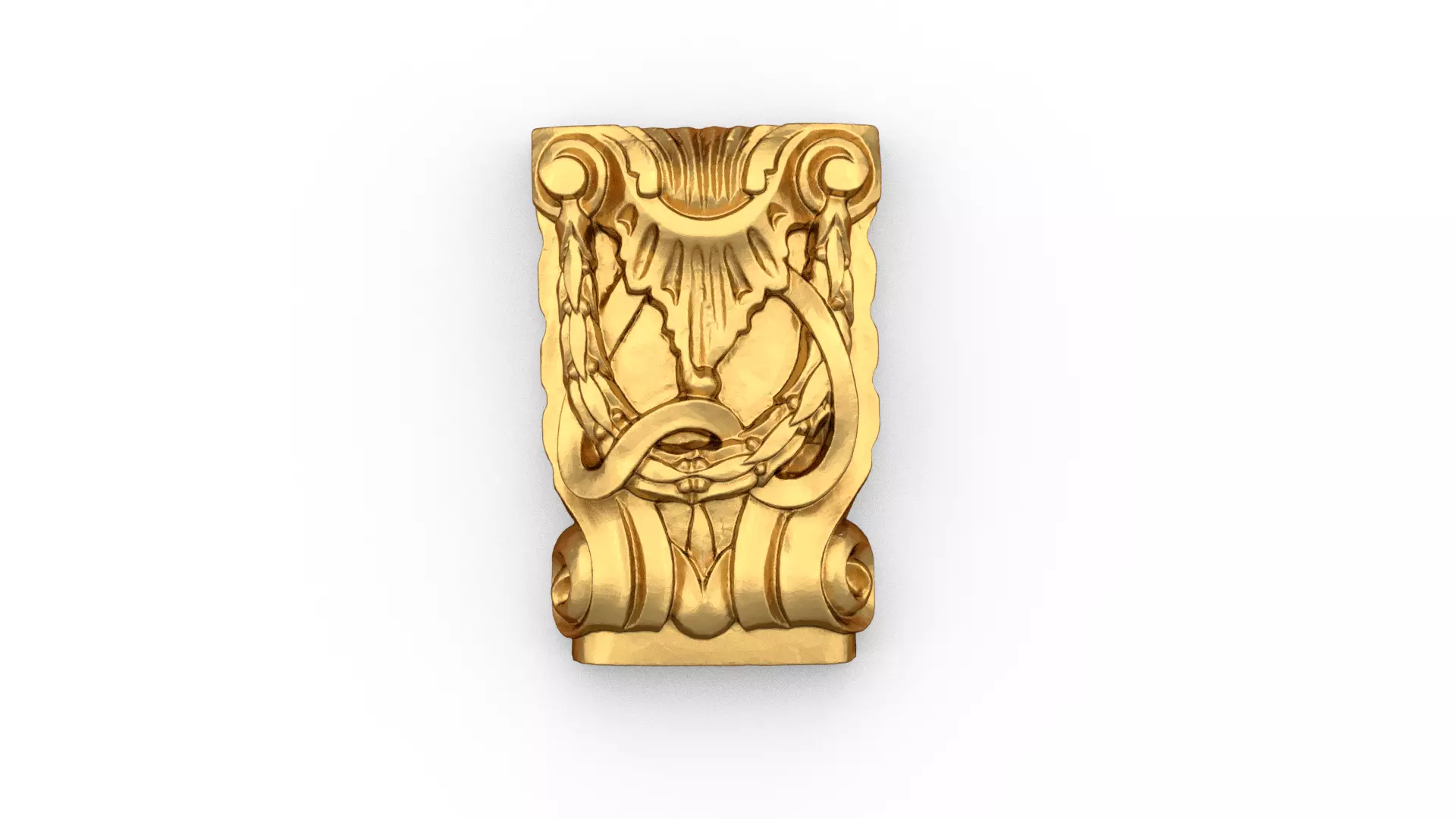 Classic carved decor ornament 481 3D print model_0