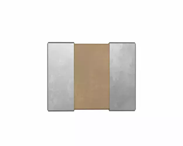 Ceramic SMD Capacitor 1210 Low-poly 3D model