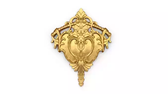 Classic carved decor ornament 482 3D print model