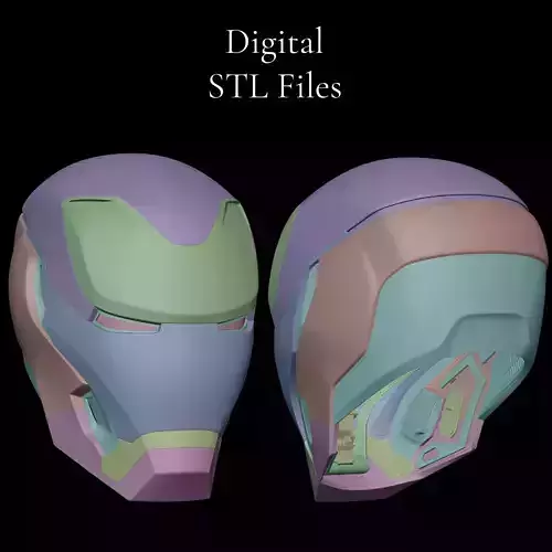 Iron Man Static Mk 50 3D Printable Iron Man Helmet