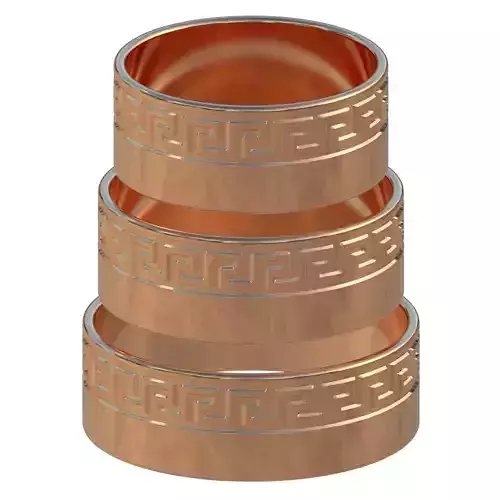 Printable ring in Greek style 3D print model