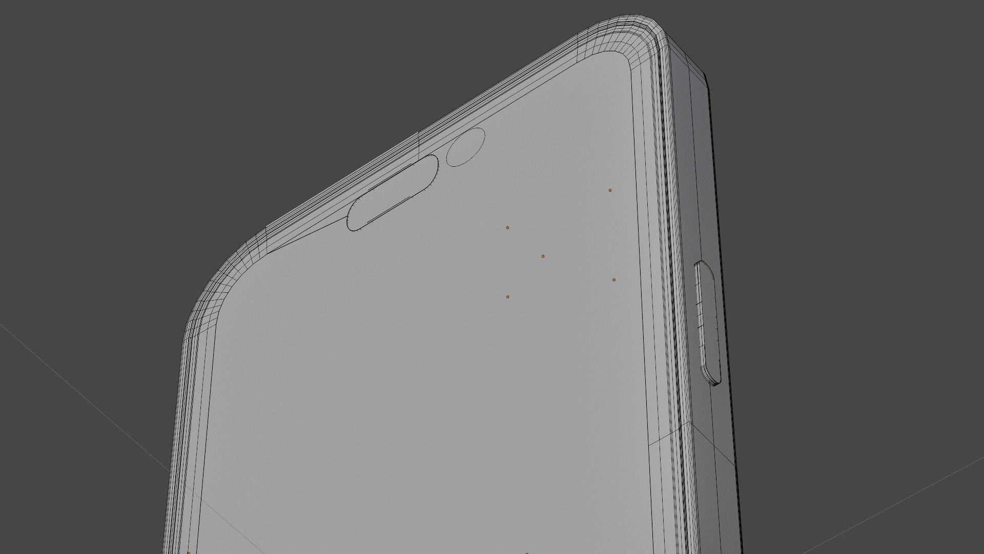 Iphone 13 pro Low-poly 3D model_6